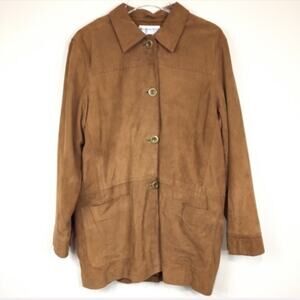 Katherine Kelly Collection Suede Leather Jacket Sz 12